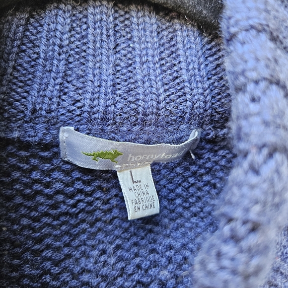 Horny Toad blue merino wool Seabourn zip cardigan size large - Picture 5 of 10